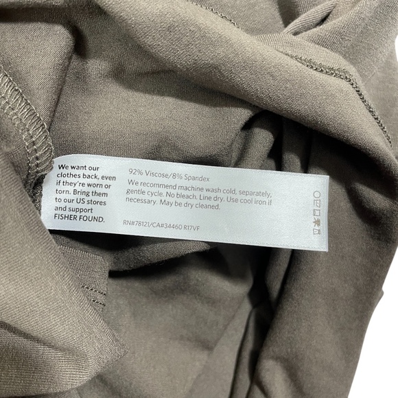 Eileen Fisher Taupe XL Skirt Flare Viscose Blend (hanger marks on waist) - Picture 4 of 5